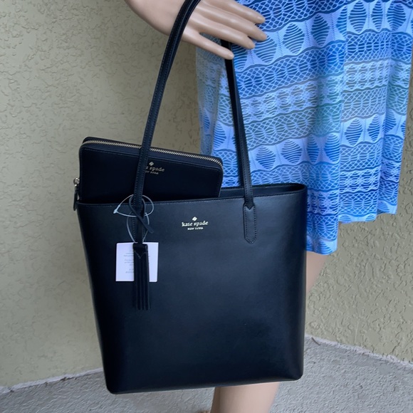 KATE SPADE JANA TOTE BLACK & Kate Spade jana large continental wallet - Picture 9 of 16
